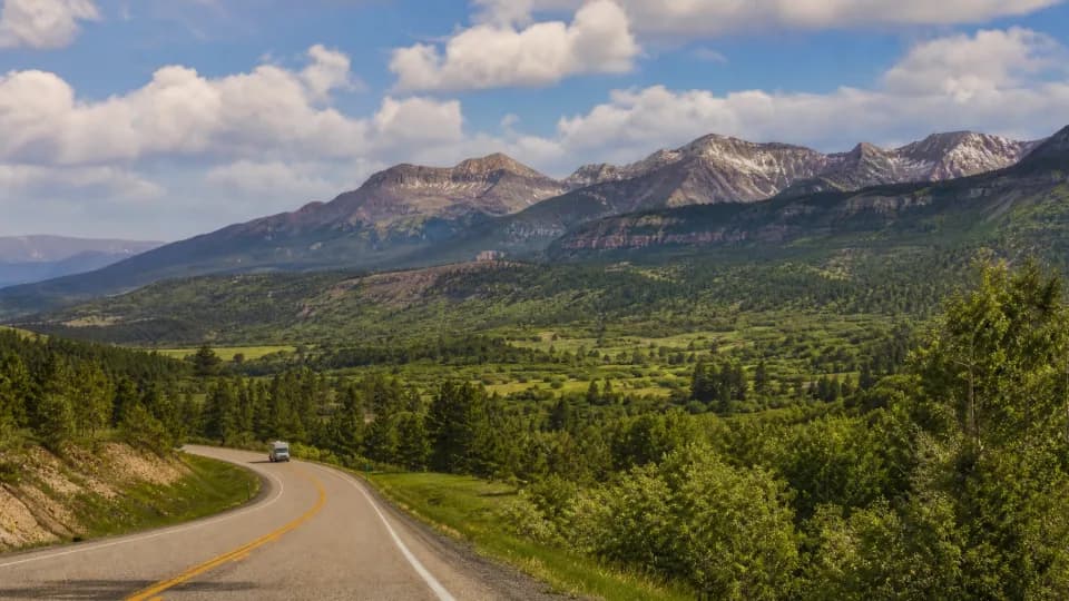 Southwest Colorado RV route
