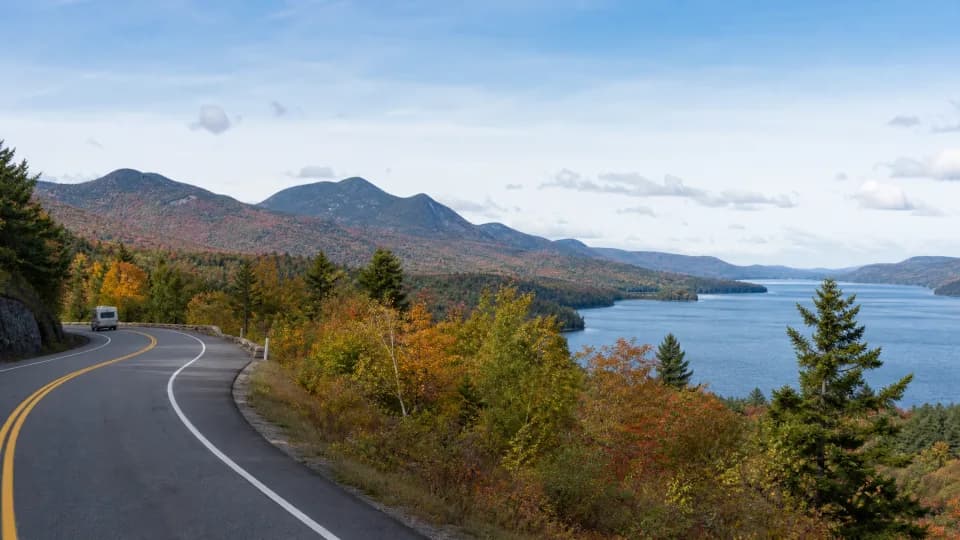 Adirondacks and New England near New York