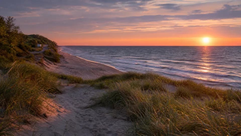 Southwest Michigan beach towns near Chicago
