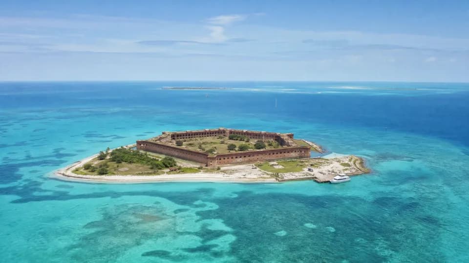 Dry Tortugas via Key West near Miami