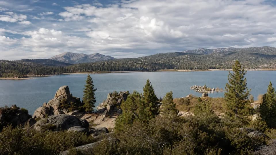 Big Bear and Lake Arrowhead near San Bernardino
