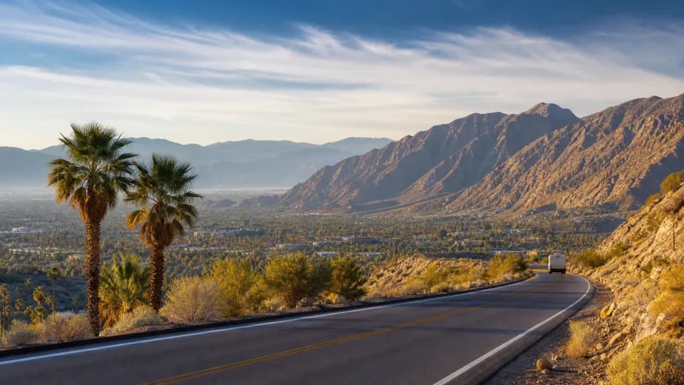 Palm Springs and the Coachella Valley near San Bernardino