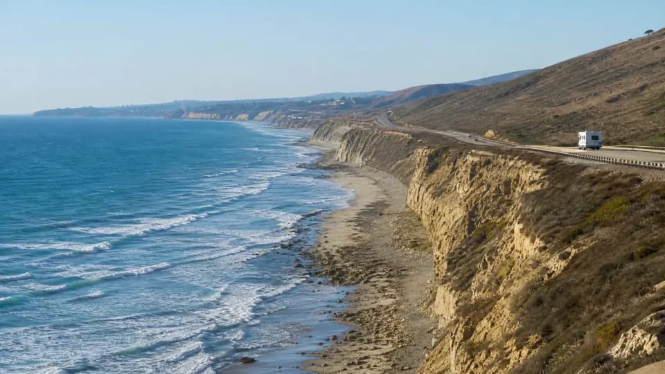 Pacific Coast and Orange County near San Diego
