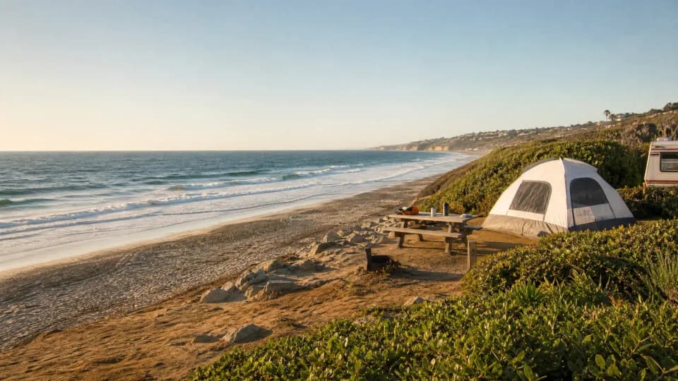 San Diego beach campgrounds near San Diego