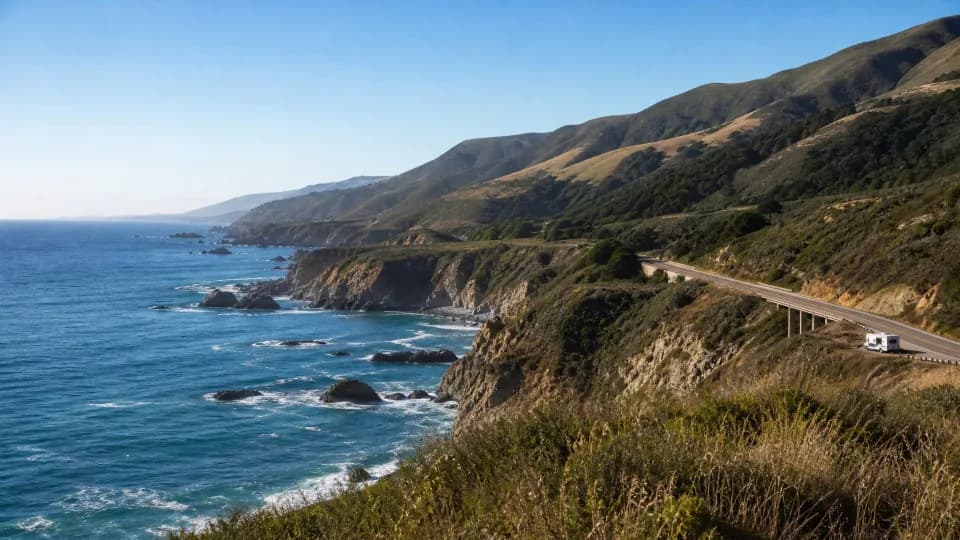 Highway 1 and Big Sur near San Francisco